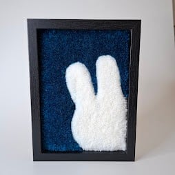 aaibare kunstwerkje in lijst Nijntje Kiekeboe