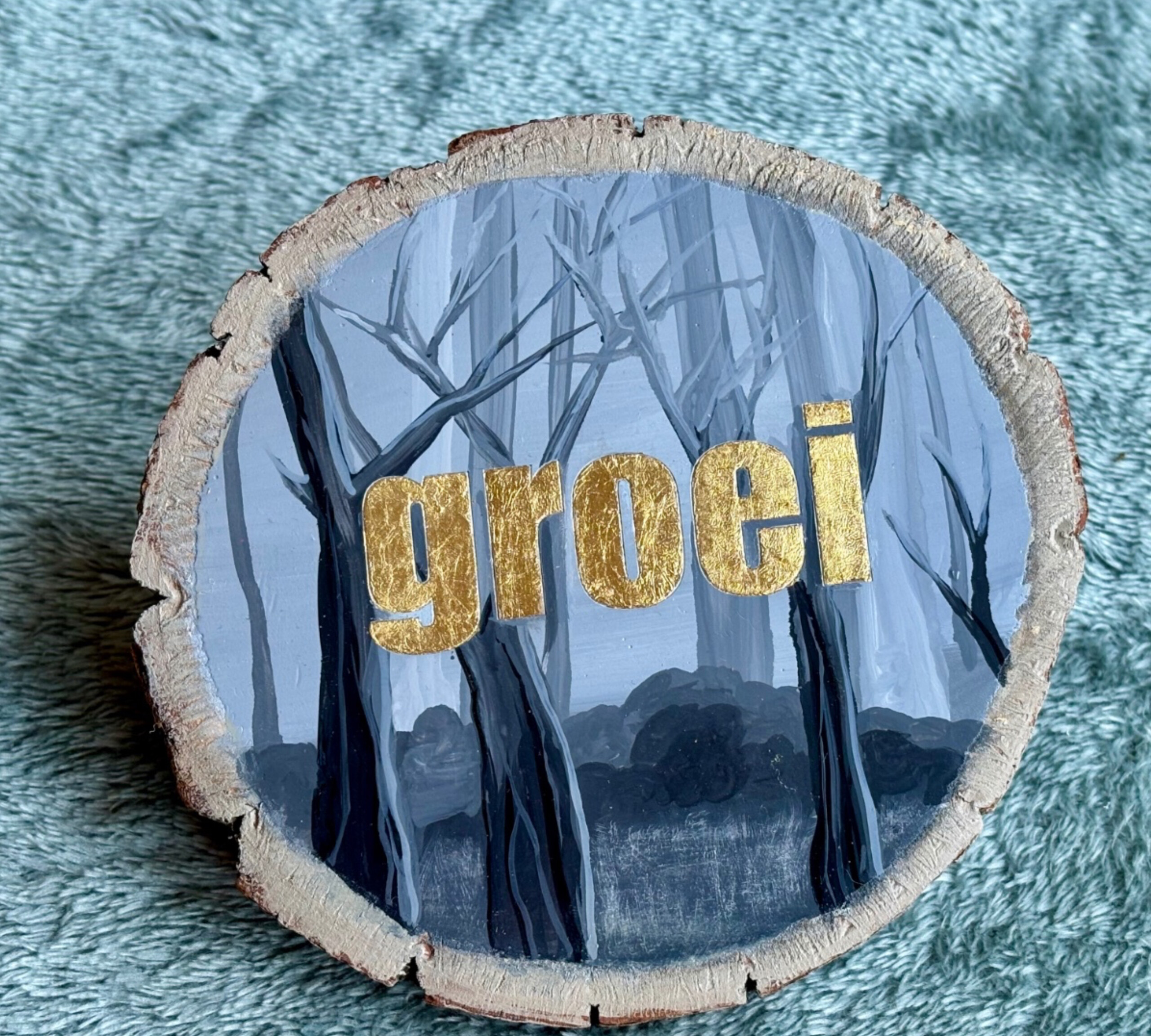 Handgeschilderd inspiratie bordje ‘Groei’ - 121284 Handgeschilderd inspiratie bordje ‘Groei’