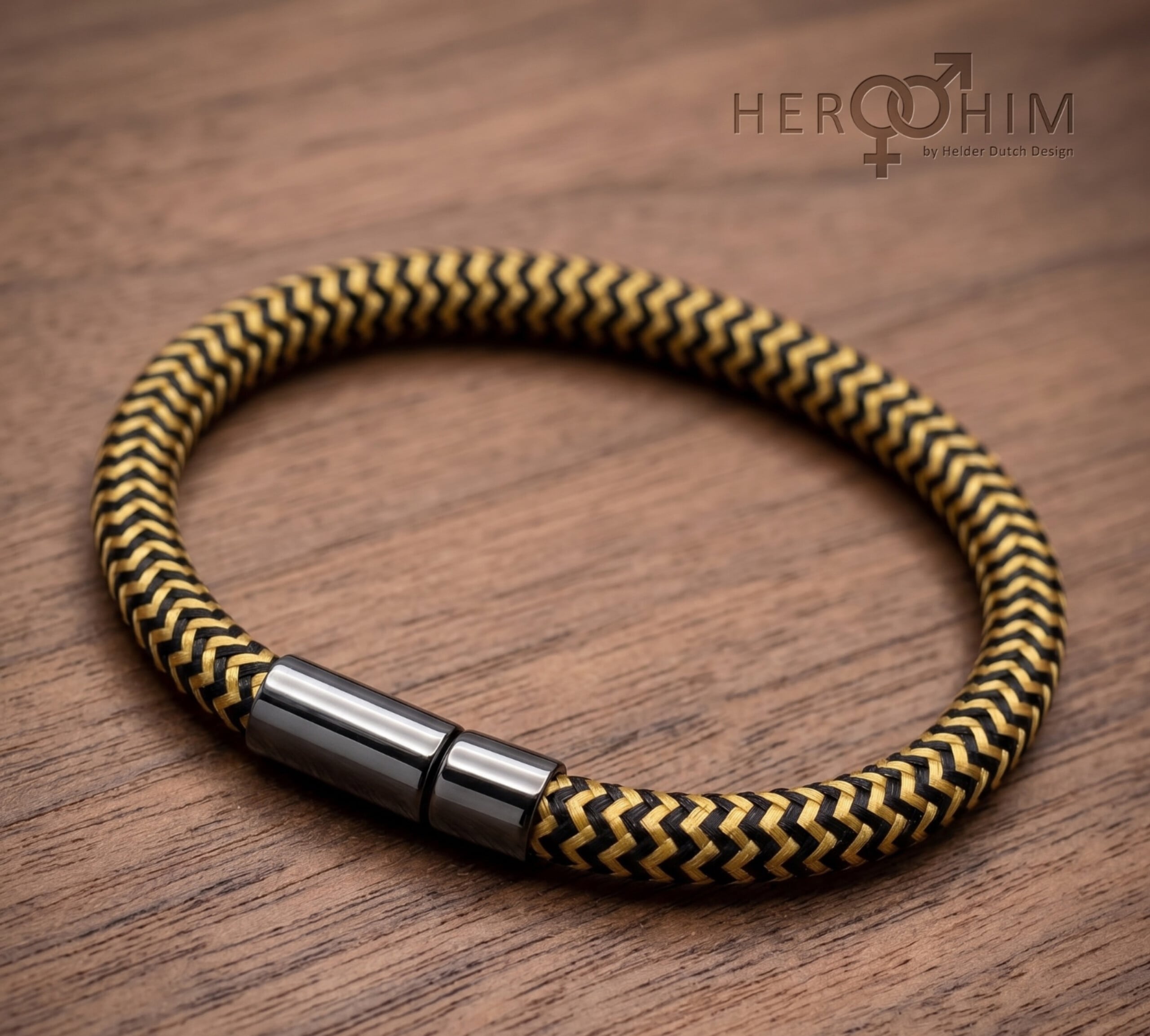 Armband van Textielsnoer - Bee - 127180 Armband van Textielsnoer - Bee