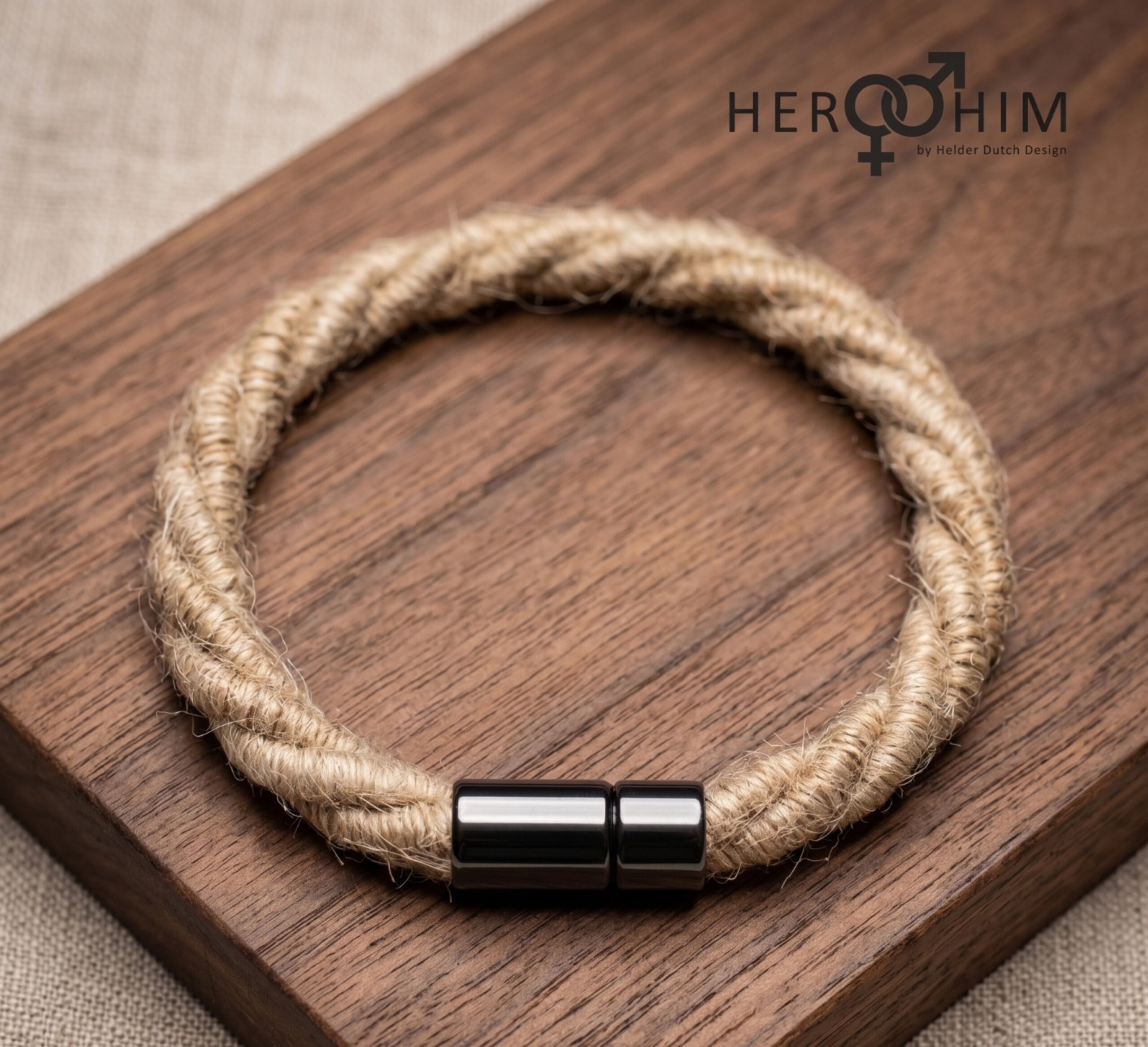 Armband van Textielsnoer - Twisted Jute