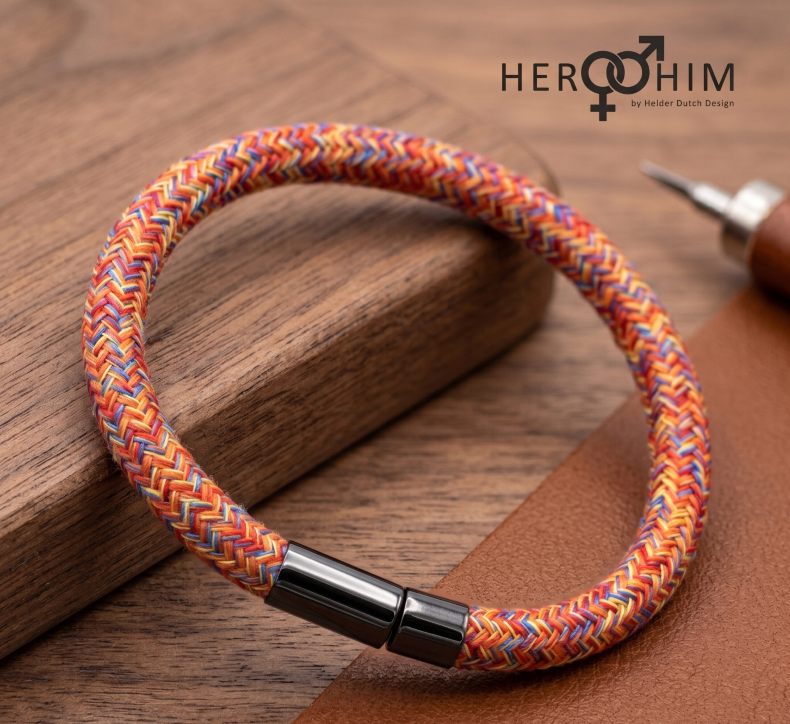 Armband van Textielsnoer - Indian Summer