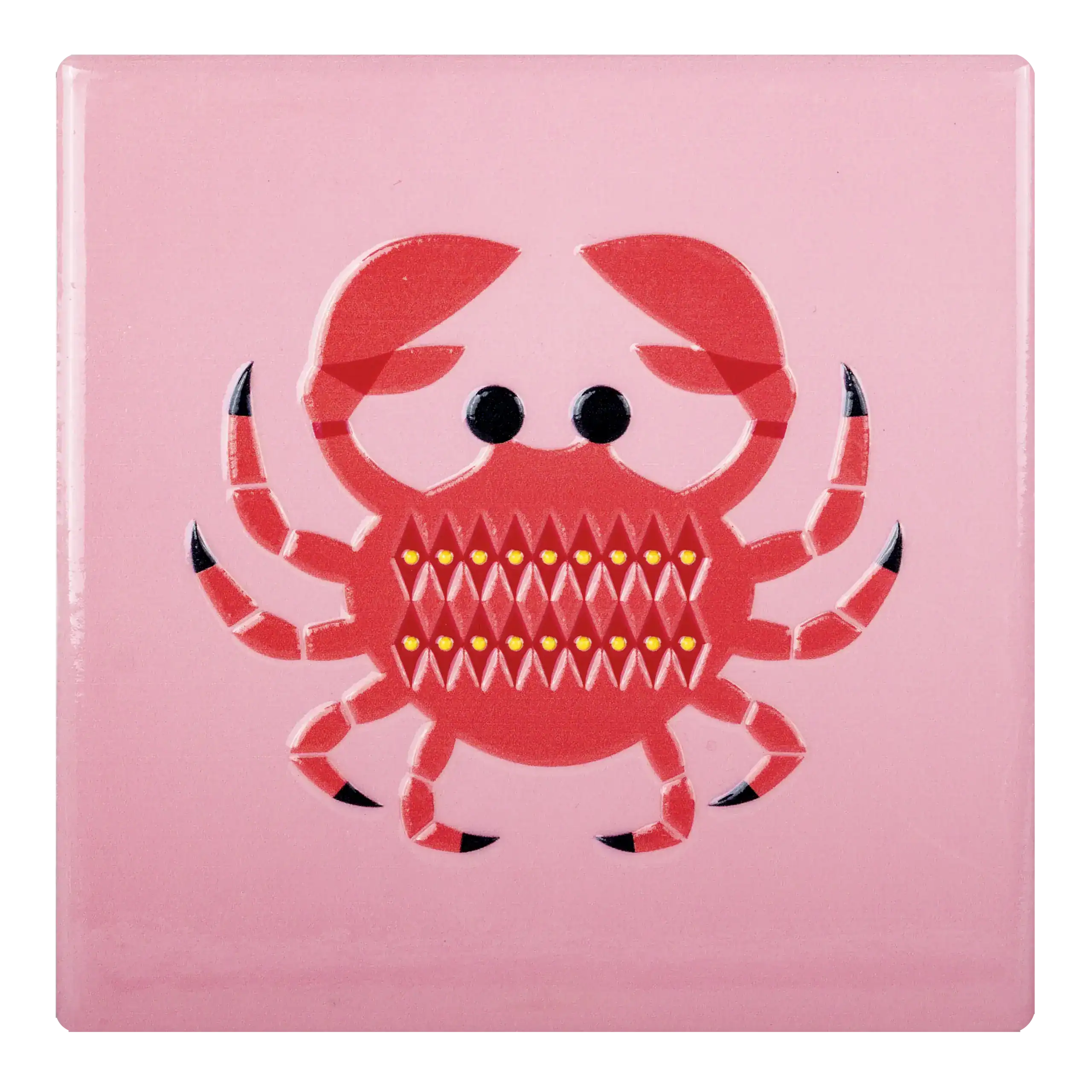 Kitsch Kitchen tegeltje Sealife krab - 135680 Kitsch Kitchen tegeltje Sealife krab