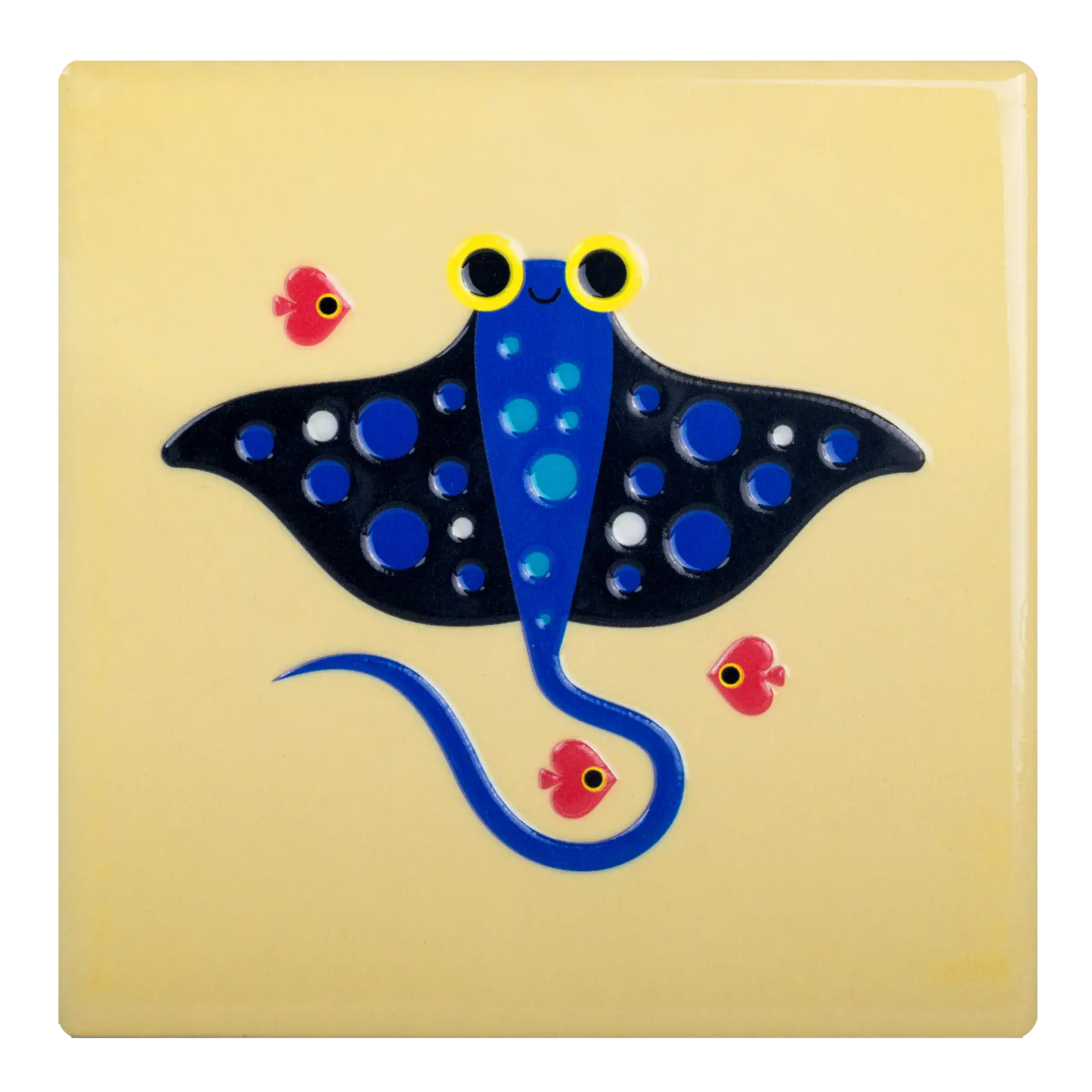Kitsch Kitchen tegeltje Sealife stingray - 135682 Kitsch Kitchen tegeltje Sealife stingray
