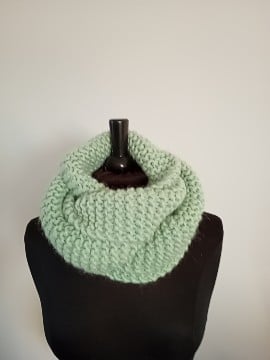 gebreide wikkelsjaal, mint - 111060 gebreide wikkelsjaal, mint