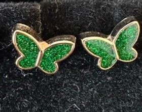 Resin schattig vlinder oorbellen