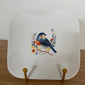 Bordje met lief vogeltje