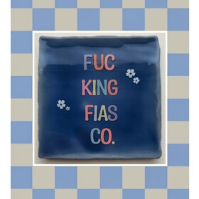 Handgemaakt tegeltje fiasco— uniek, lief en heerlijk imperfect 😍