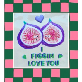 Handgemaakt tegeltje - figgin