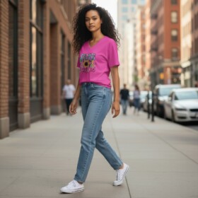 Soft Roze Cat Tee – Everyday Comfort Edition