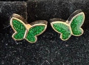 Resin schattig vlinder oorbellen