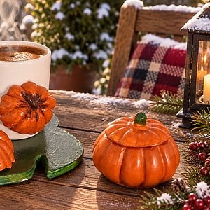 🎃 Handgemaakt Pompoen Koffiekopje – Cozy & Uniek ☕✨