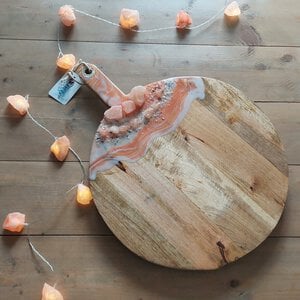Mega serveerplank met zoutstenen - 45x57 CM