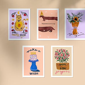 Speciale gelegenheden wenskaarten / Special Occasion Greeting Cards 5x Set