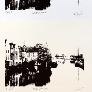 Monocolor zeefdruk Delfshaven mini