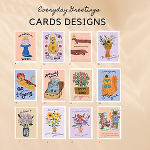 Mix&Match Wenskaarten 5x Set  |  Mix&Match Greeting cards 5x Set