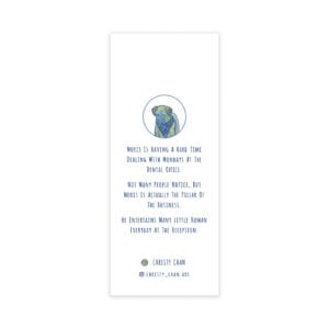 Alternative view of Bookmark - I go to work with my human everyday