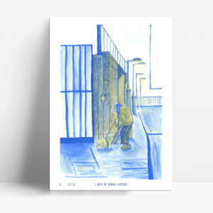 Alternative view of "I walk my human everyday." - Limited Edition Print (A3+)