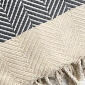 Hamamdoek xl hiera - hammam strandlaken sauna handdoek backpacken - dames en heren - extra groot - 100x220 cm - grijs