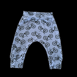 Broekje - harembroekje- fiets - blauw
