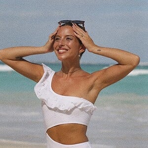 Wit dames badpak / bikini
