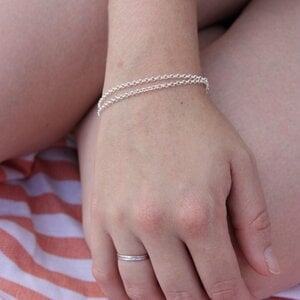 Armband - TROUBLED WATER (small) - zilver