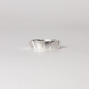 Ring - blacked out - zilver