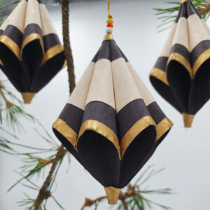 Fairtrade kersthanger handgeschept papier