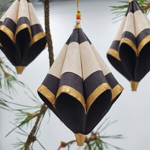 Fairtrade kersthanger handgeschept papier