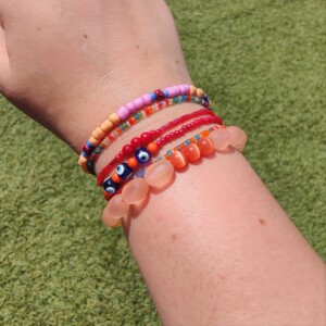 Armbanden set 'Coral'