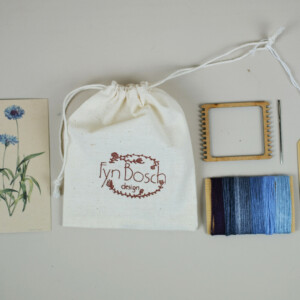 Blauw Korenbloem DIY Weefpakket Klein