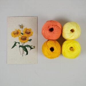 Geel Kokardebloem DIY Weefpakket Groot