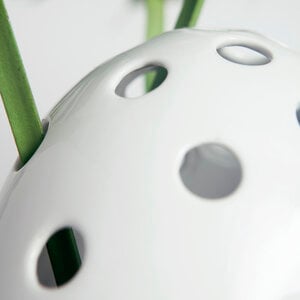 Fly's Eye Vase Big - White & White Rim