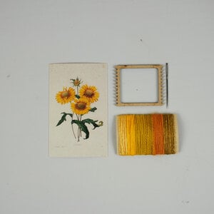 Geel Kokardebloem DIY Weefpakket Klein