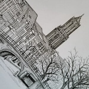 Alternative view of Pentekening Domtoren (Dom), Utrecht