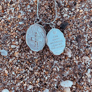Alternative view of Oceaan Kitegirl Ketting Zilver