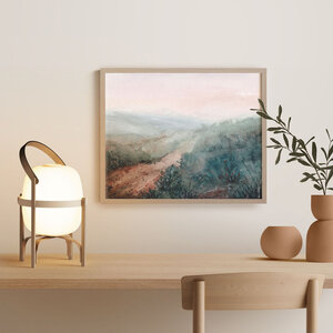 Mistig Landschap Art Print A4 / Misty Landscape Abstract Art print A4