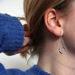 Oorstekers - JULIE - zilver