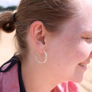 Oorstekers - SWIRL (large) - zilver