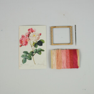 Roze Roos DIY Weefpakket Klein