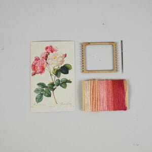 Roze Roos DIY Weefpakket Klein
