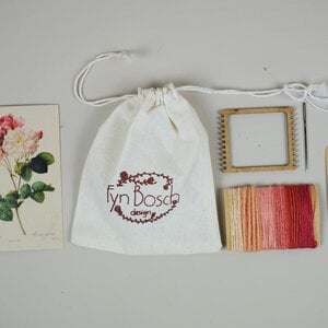 Alternative view of Roze Roos DIY Weefpakket Klein
