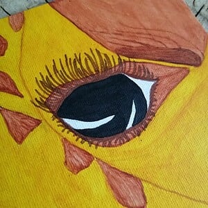 Schilderij Giraffe
