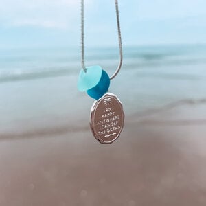 Alternative view of Zeeglas Kitegirl Ketting Zilver