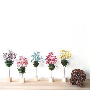 Mini-kokedama Brievenbuscadeau met wenskaart