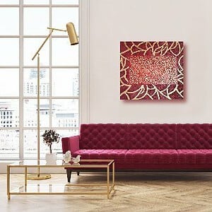 Schilderij "Rood fluweel"