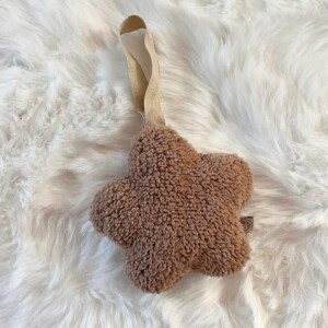 Speendoekje bloem deluxe - taupe