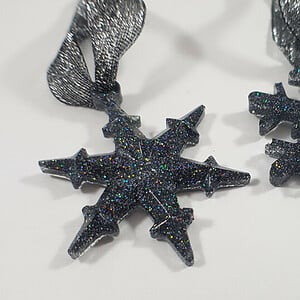 Alternative view of Glitter sneeuwvlokken kerst ornament set