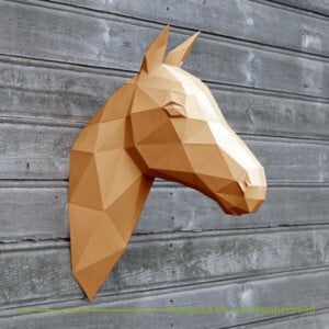 DIY pakket Paard – compleet knutselpakket met snijmat, liniaal, vouwbeen, mesje – Verschillende kleuren