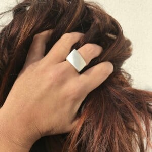 Strakke ring in zilver