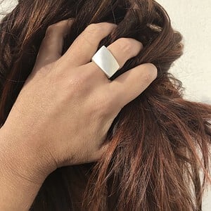 Strakke ring in zilver